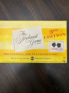 Vintage Hasbro The Newlywed Game Board - Yellow Striped Box